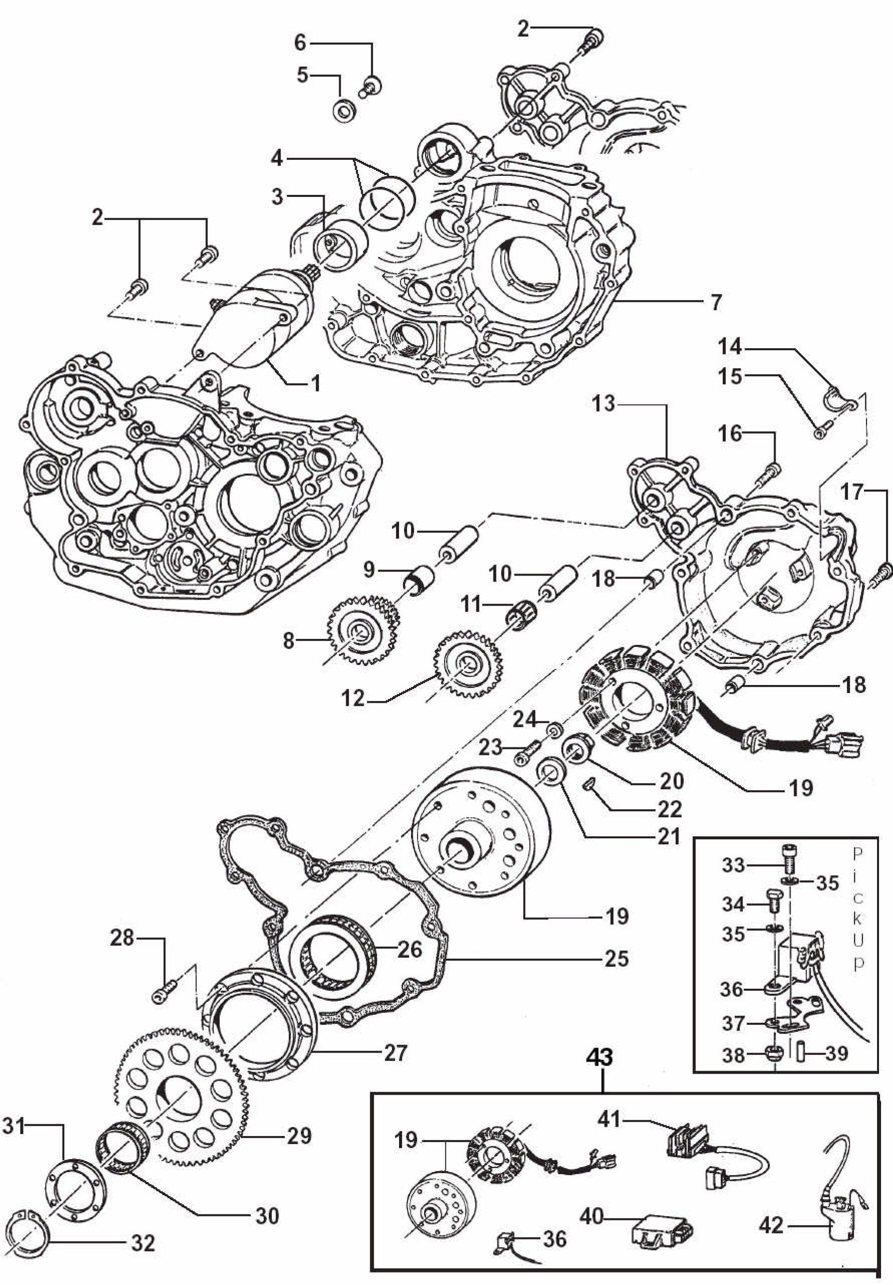 Pièces d'origine pour TM RACING 450 450 450 4 Temps MX/EN 2006 - Allumage ES