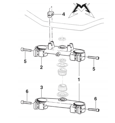 Pièces d'origine pour TM RACING 80 80 80 2 Temps MX/EN 2007 - Fourche MARZOCCHI