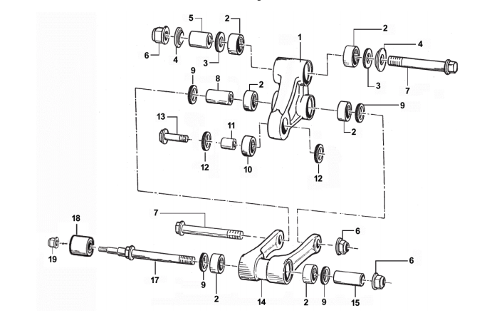 Pièces d'origine pour TM RACING 85 85 85 2 Temps MX/EN 2007 - Biellettes