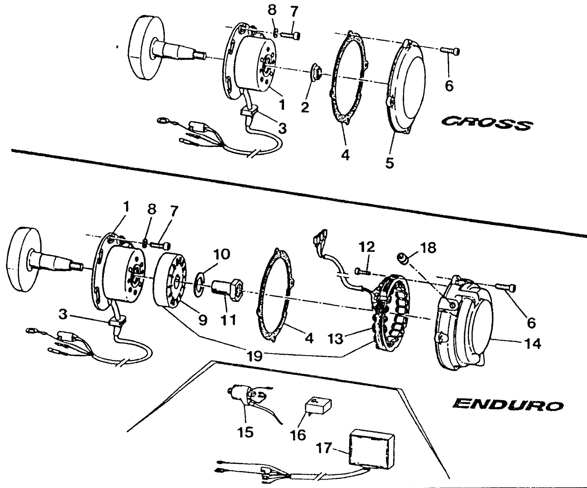 Pièces d'origine pour TM RACING 80 80 80 2 Temps Junior 2002 - Système d'allumage