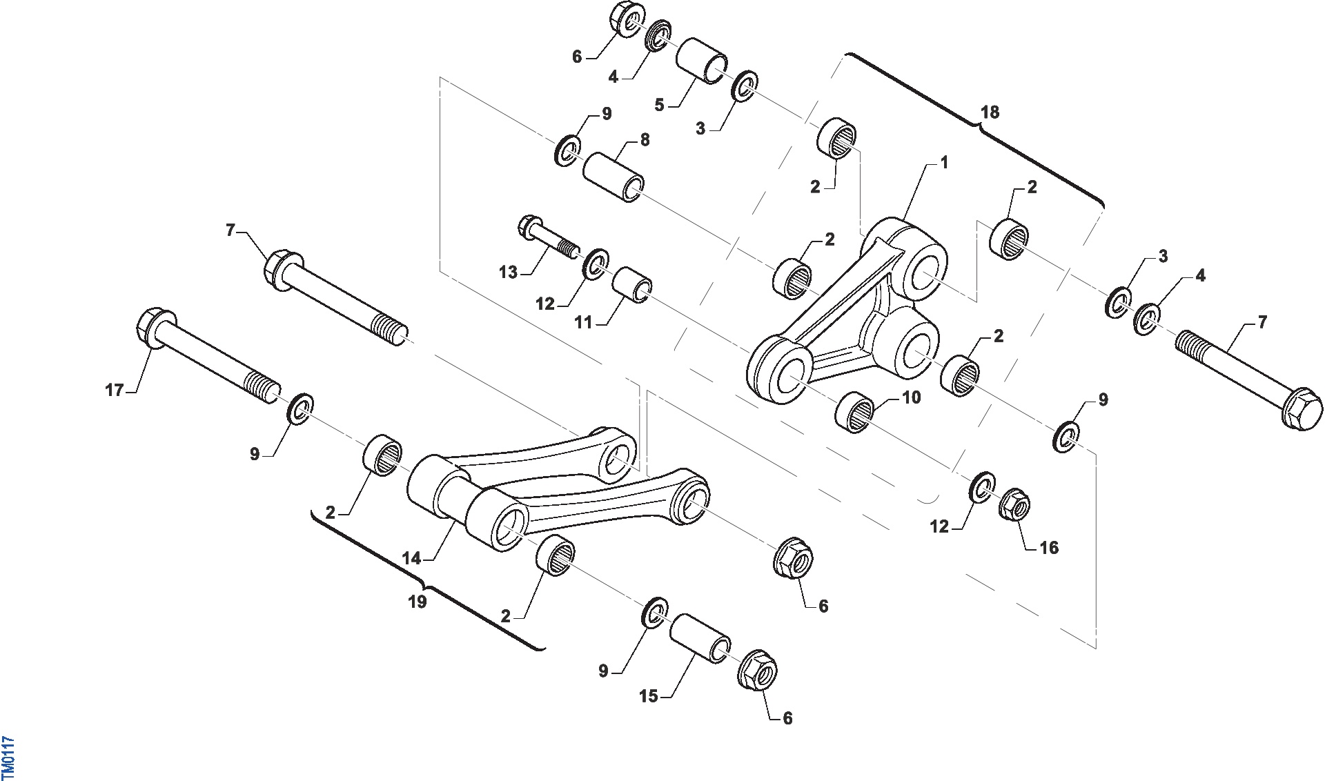 Pièces d'origine pour TM RACING 85 85 2T 85 MX JUNIOR 2026 - Biellettes
