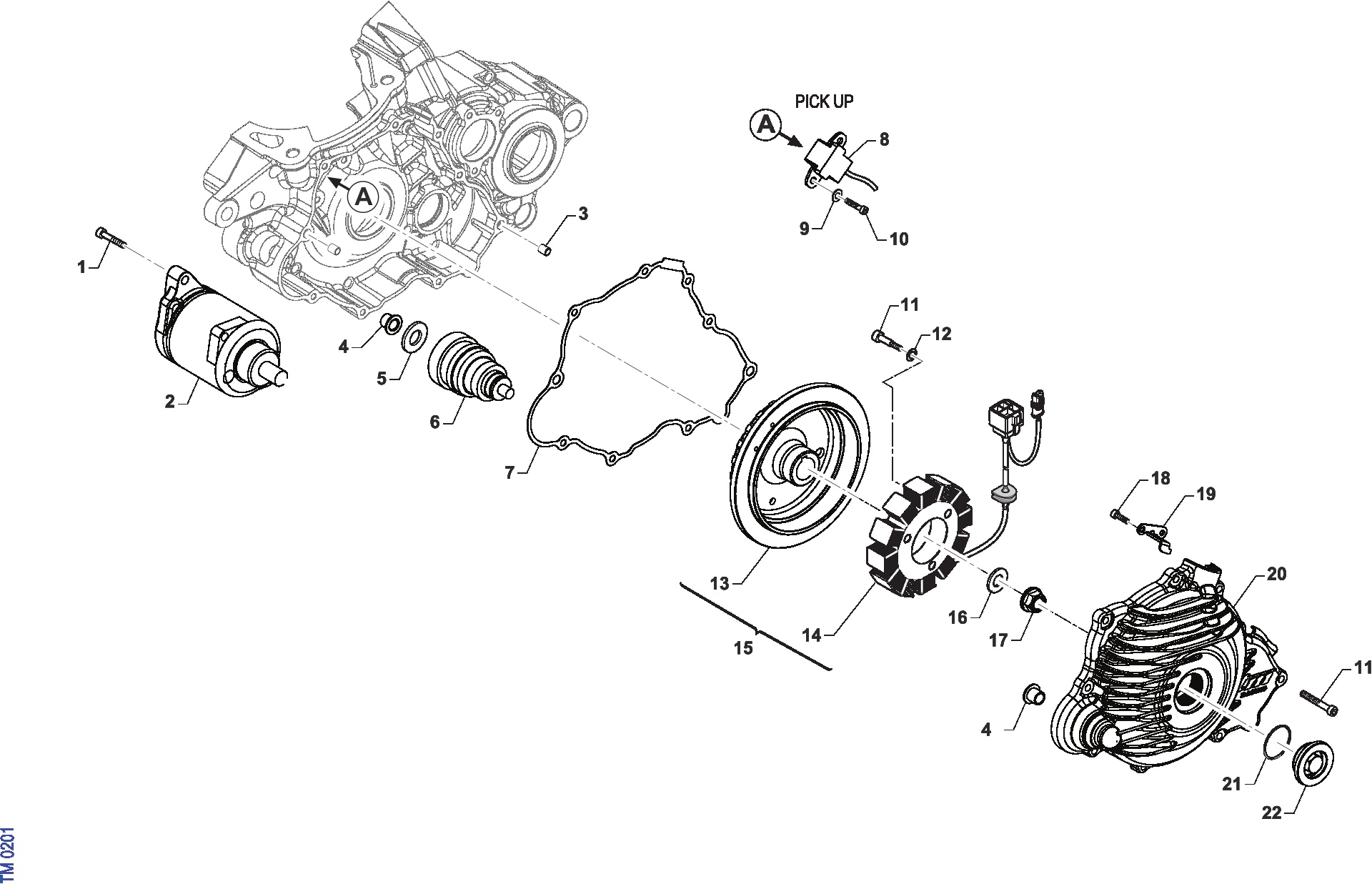 Pièces d'origine pour TM RACING 250 250 2T 250 MX 2026 - Allumage