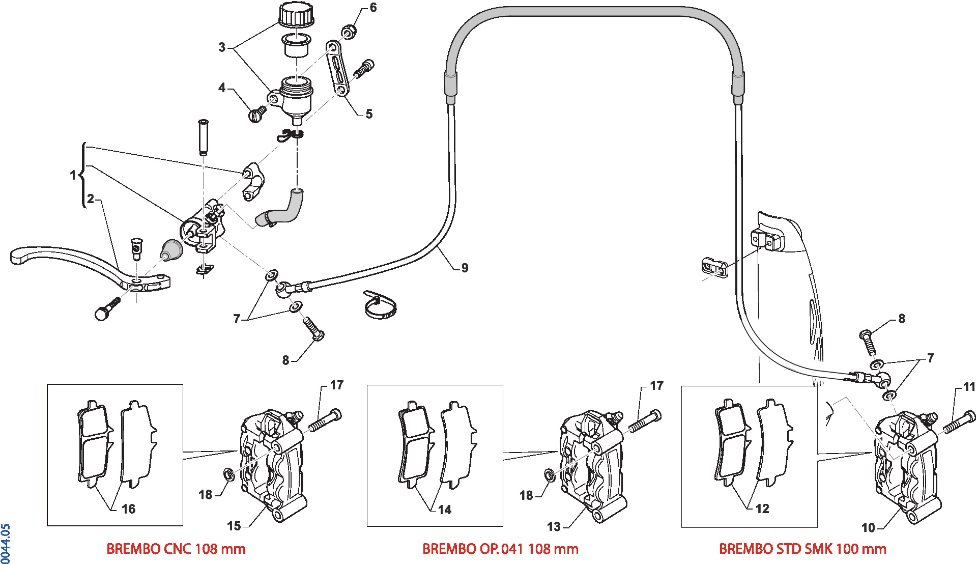 Pièces d'origine pour TM RACING 250 250 4T 250 Fi SMK 2026 - Frein avant