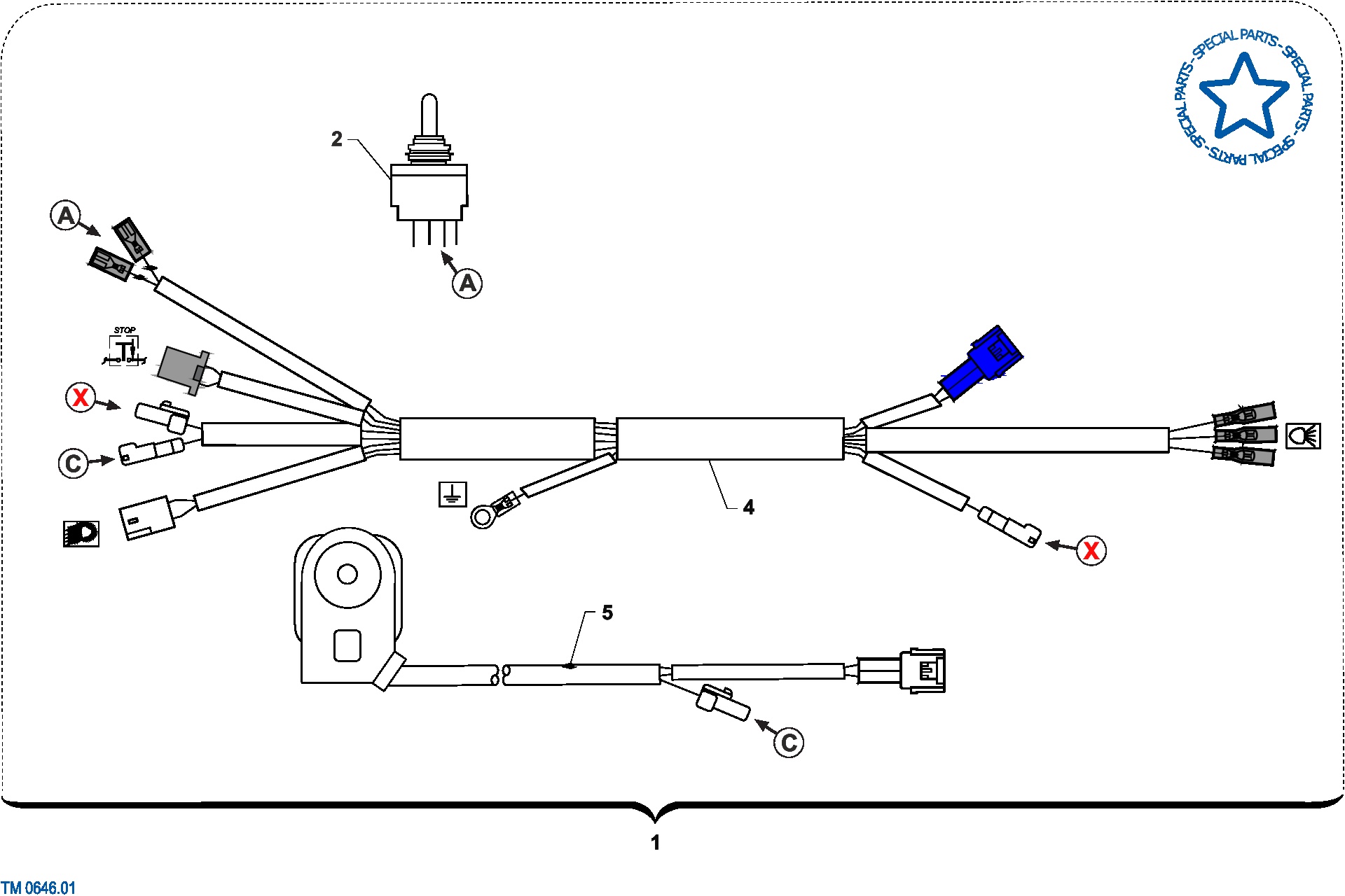 Pièces d'origine pour TM RACING 250 250 4T 250 Fi EN 2025 - Système électrique Racing 4T FI