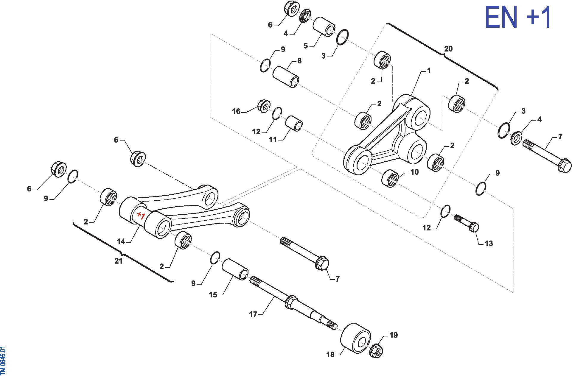 Pièces d'origine pour TM RACING 450 450 4T 450 Fi EN 2025 - Biellettes et liaisons