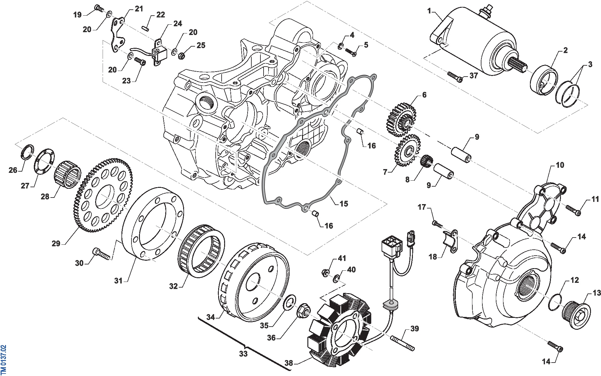 Pièces d'origine pour TM RACING 450 450 4T 450 Fi MX 2024 - Allumage ES