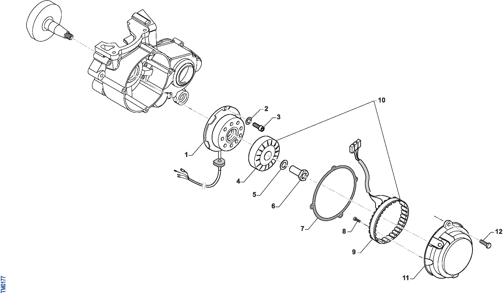 Pièces d'origine pour TM RACING 144 144 2T 144 EN 2023 - Allumage et démarrage moteur