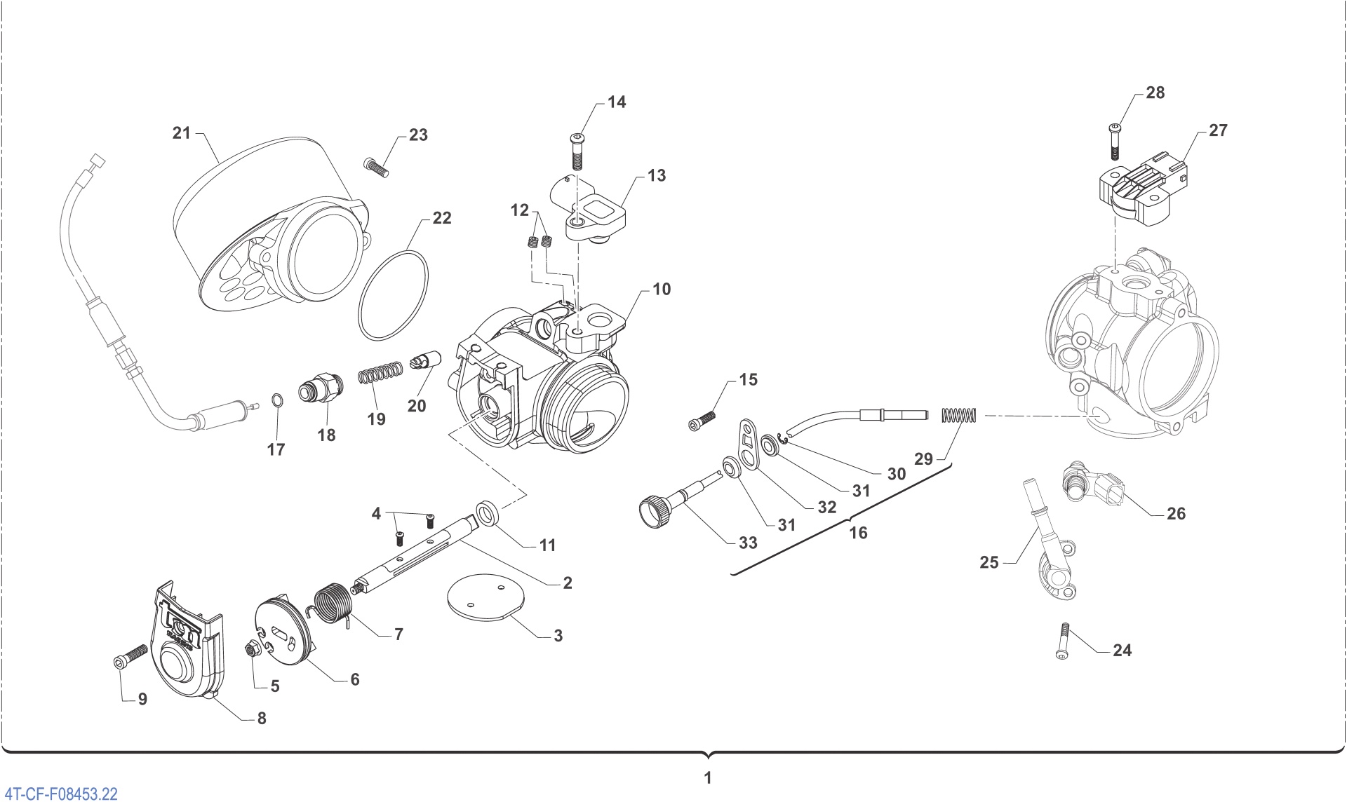 Pièces d'origine pour TM RACING 530 530 4T 530 Fi EN 2023 - Carénages et plastiques