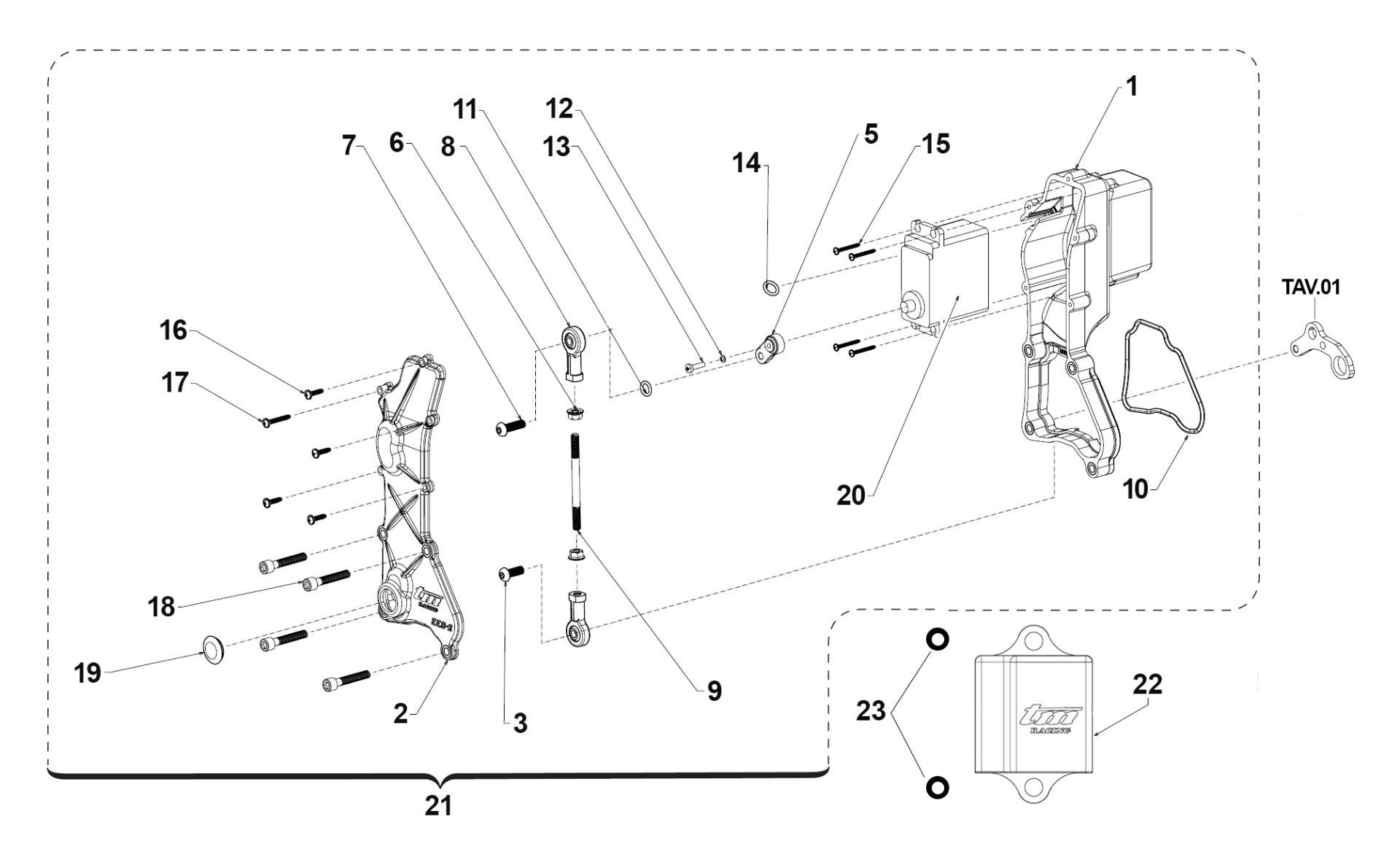 Pièces d'origine pour TM RACING 144 144 2T 144 Fi EN 2021 - Train de soupapes