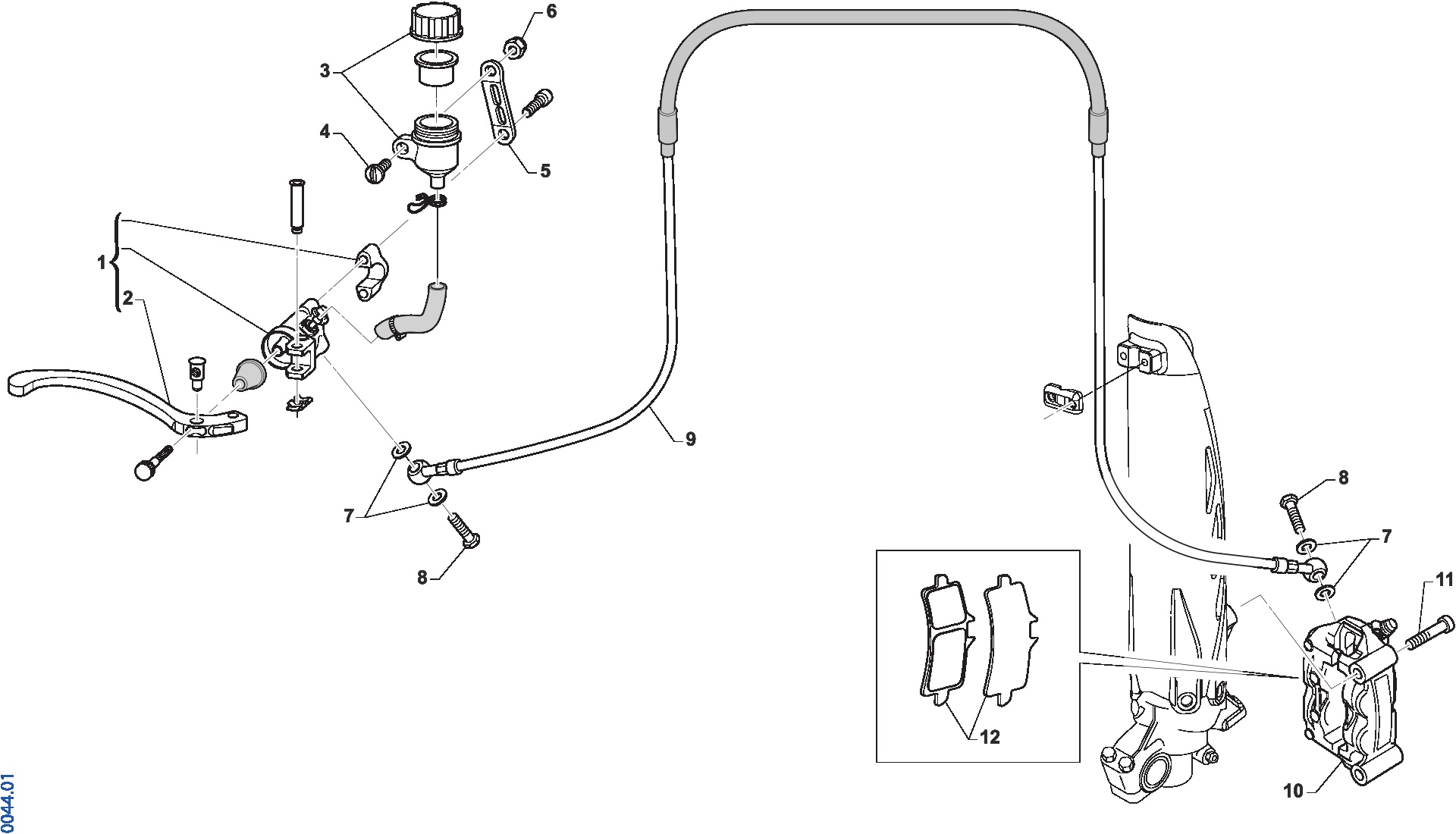 Pièces d'origine pour TM RACING 300 300 2T 300 SMX 2021 - Frein avant