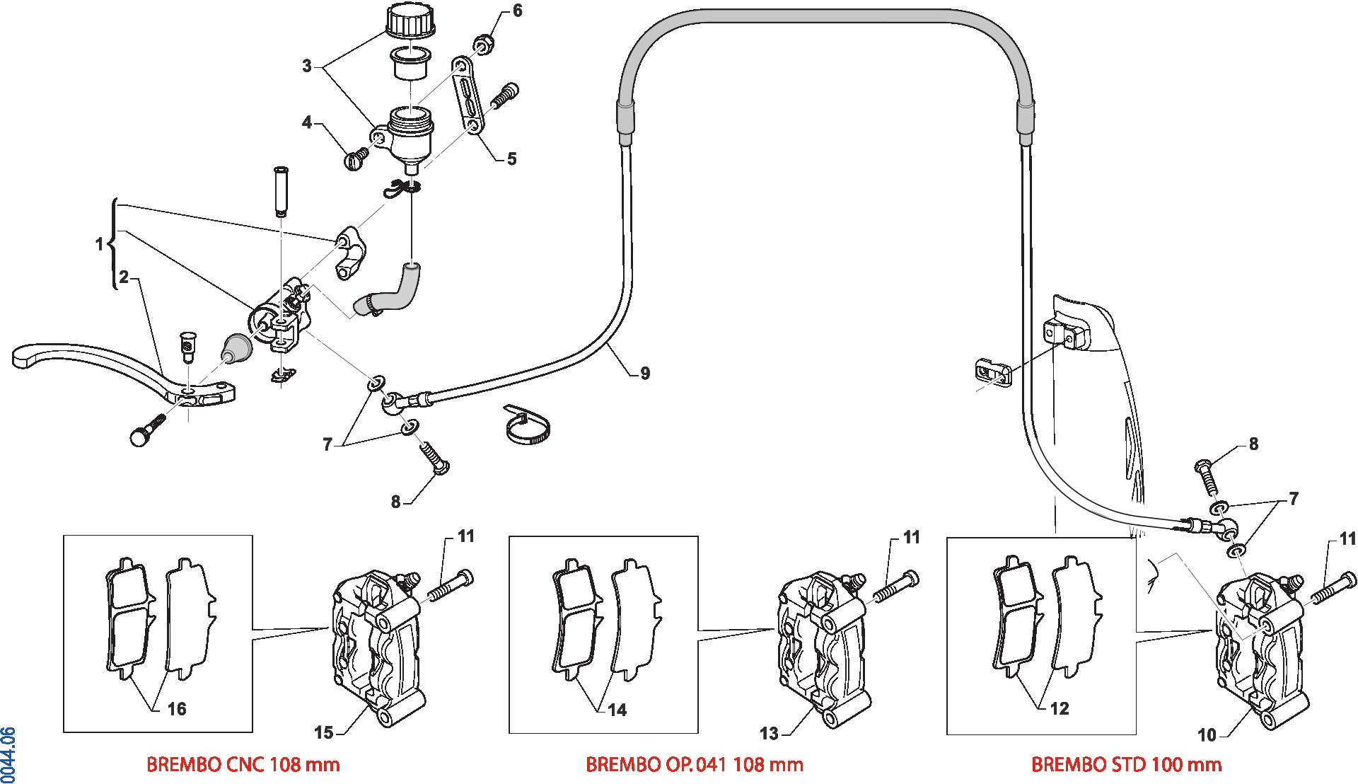 Pièces d'origine pour TM RACING 250 250 4T 250 Fi SMX 2021 - Frein avant