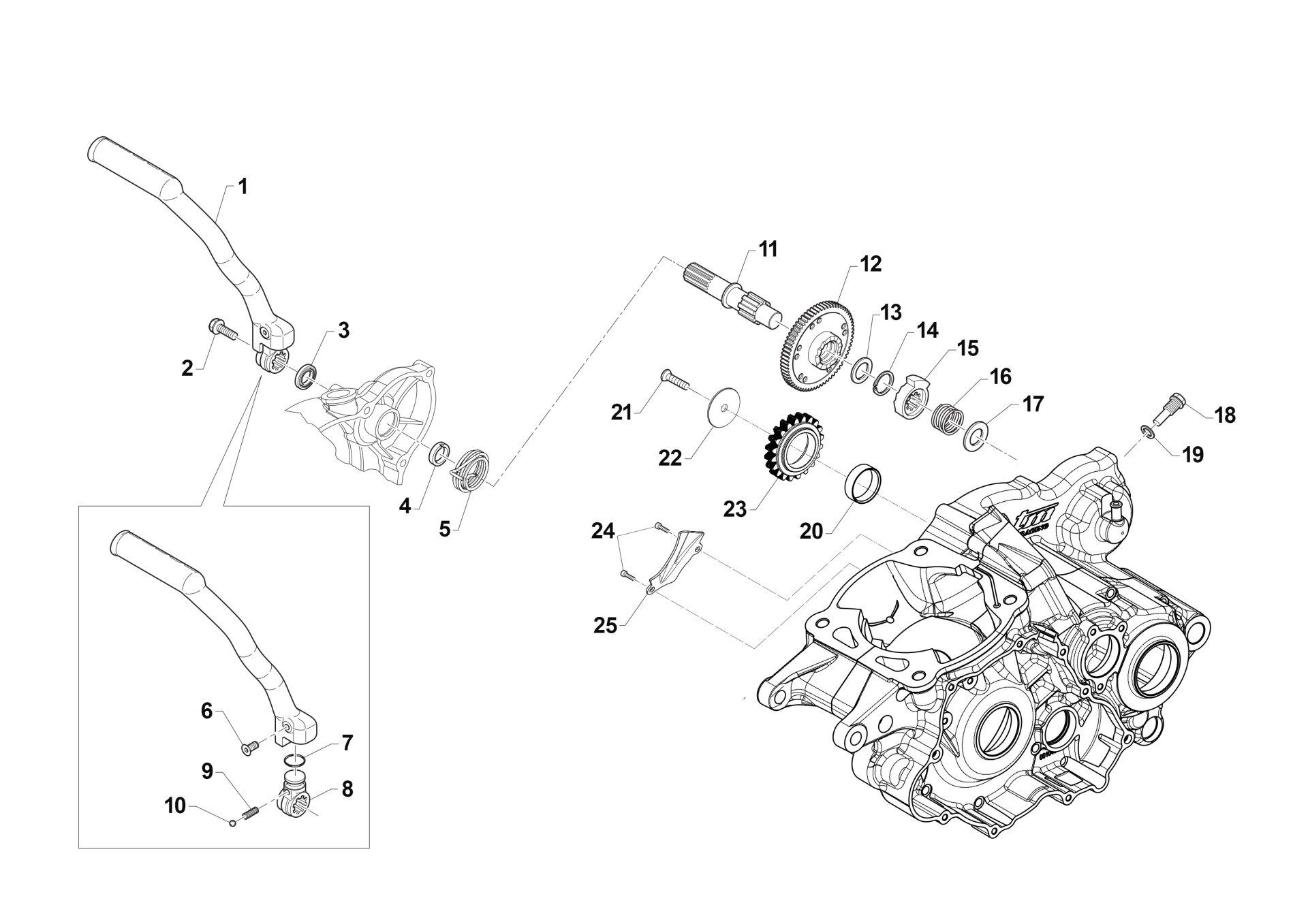 Pièces d'origine pour TM RACING 300 300 2T 300 SMR 2020 - Montage sur moto