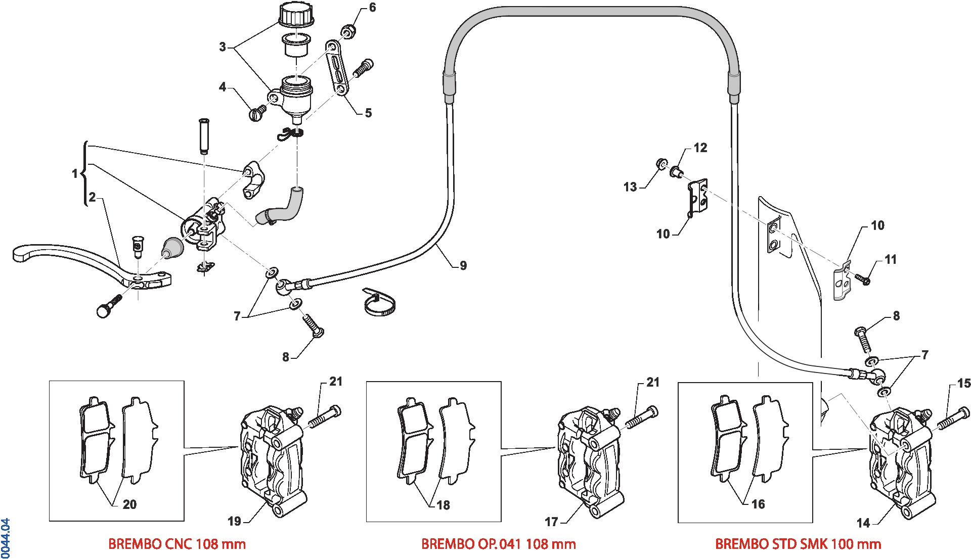 Pièces d'origine pour TM RACING 450 450 4T 450 FI SMK 2020 - Frein avant