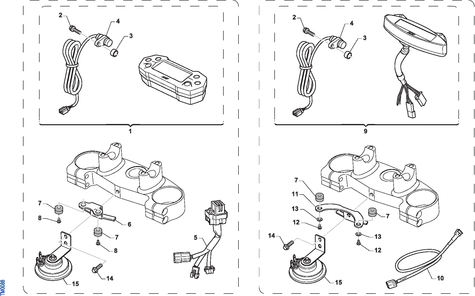 Pièces d'origine pour TM RACING 144 144 2T 144 EN 2019 - Compteur kilométrique