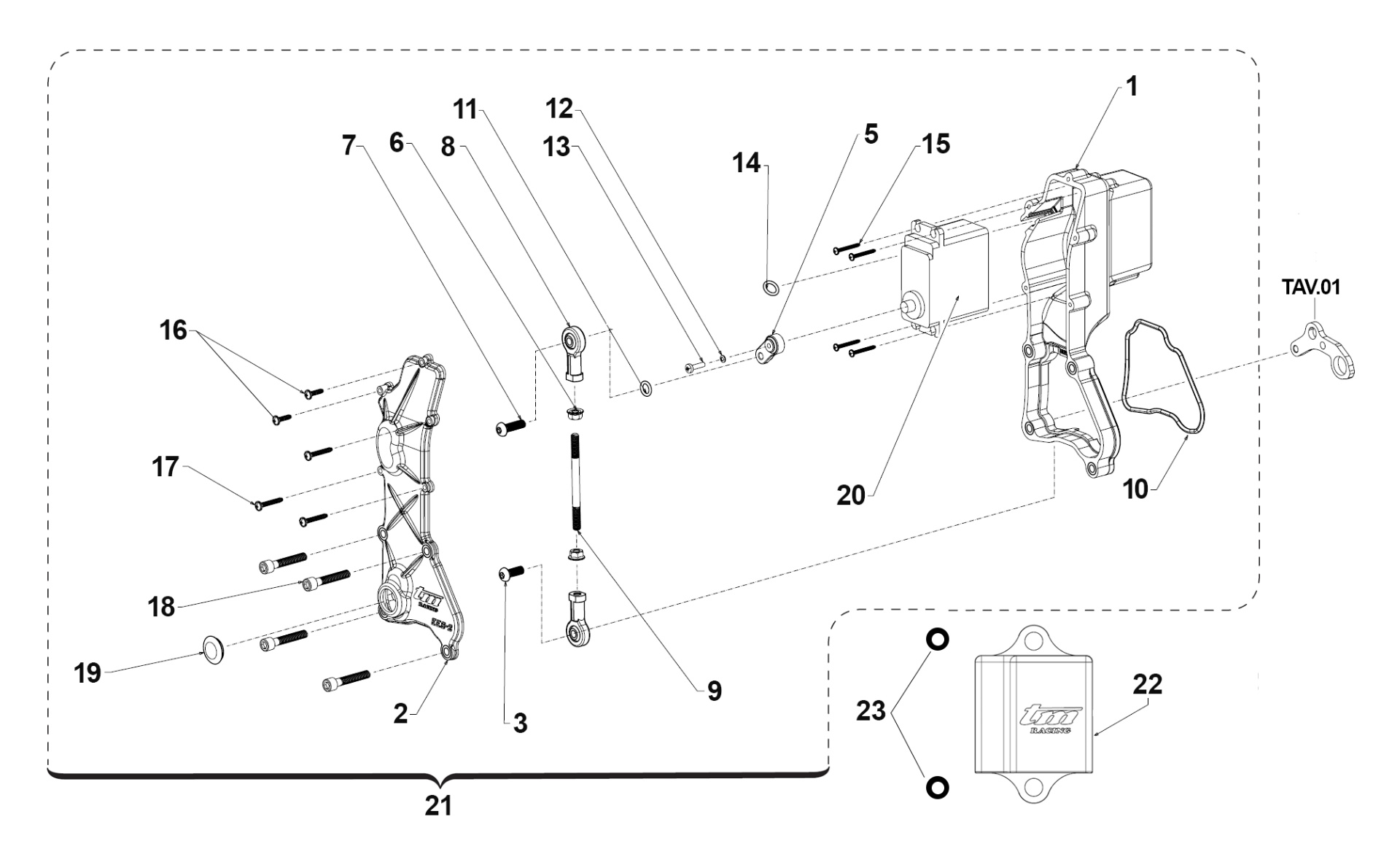 Pièces d'origine pour TM RACING 250 250 2T 250 ES EN 2019 - Train de soupapes