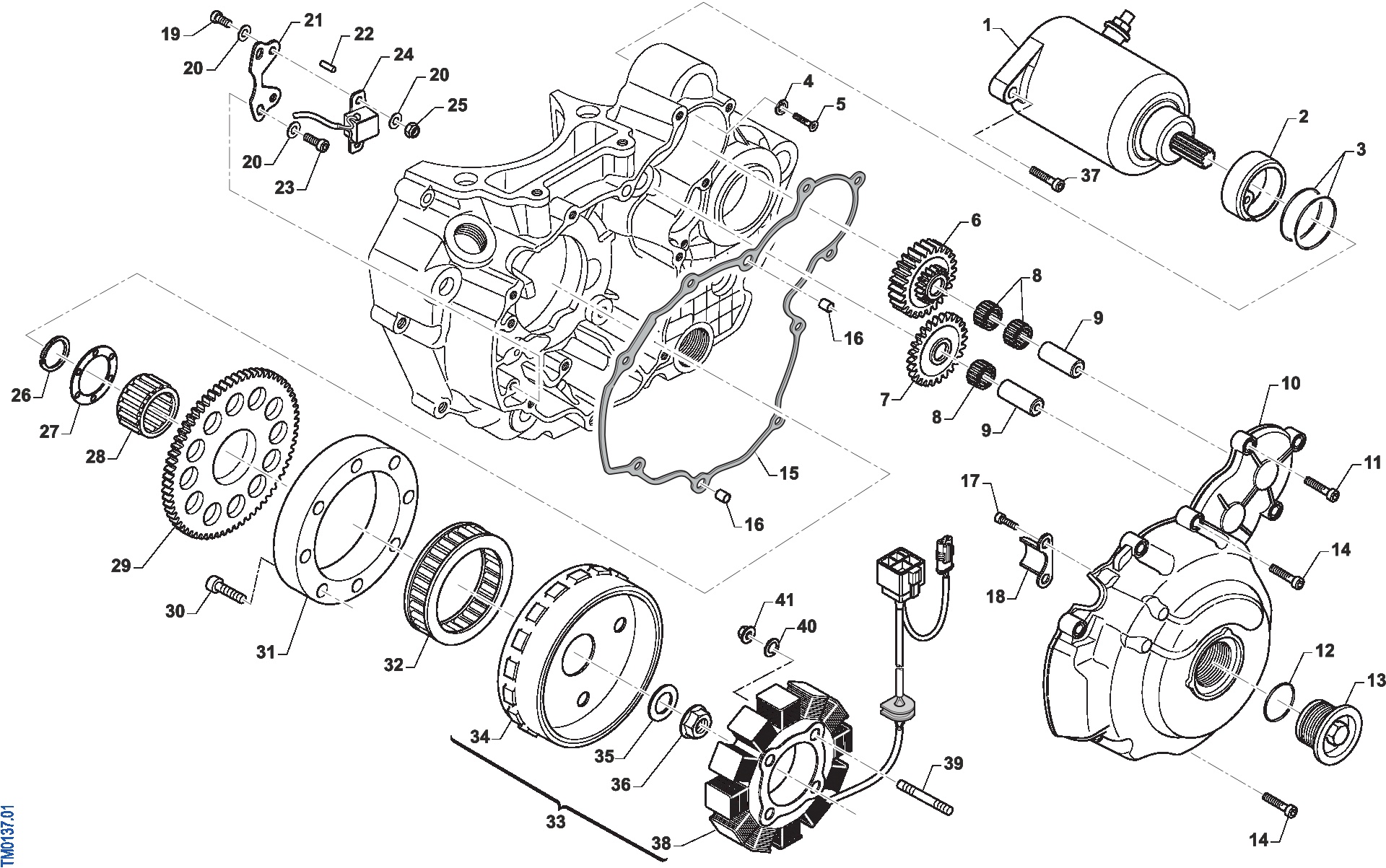 Pièces d'origine pour TM RACING 450 450 4T 450 Fi SMX 2019 - Allumage ES