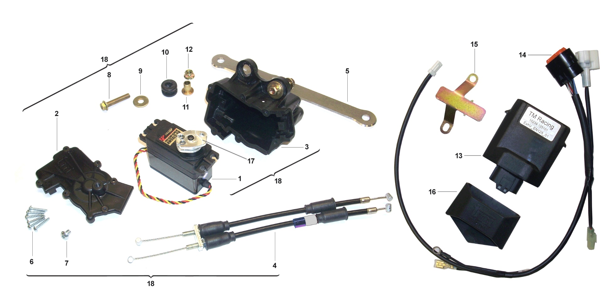 Pièces d'origine pour TM RACING 125 125 2T 125 EN 2017 - Train de soupapes