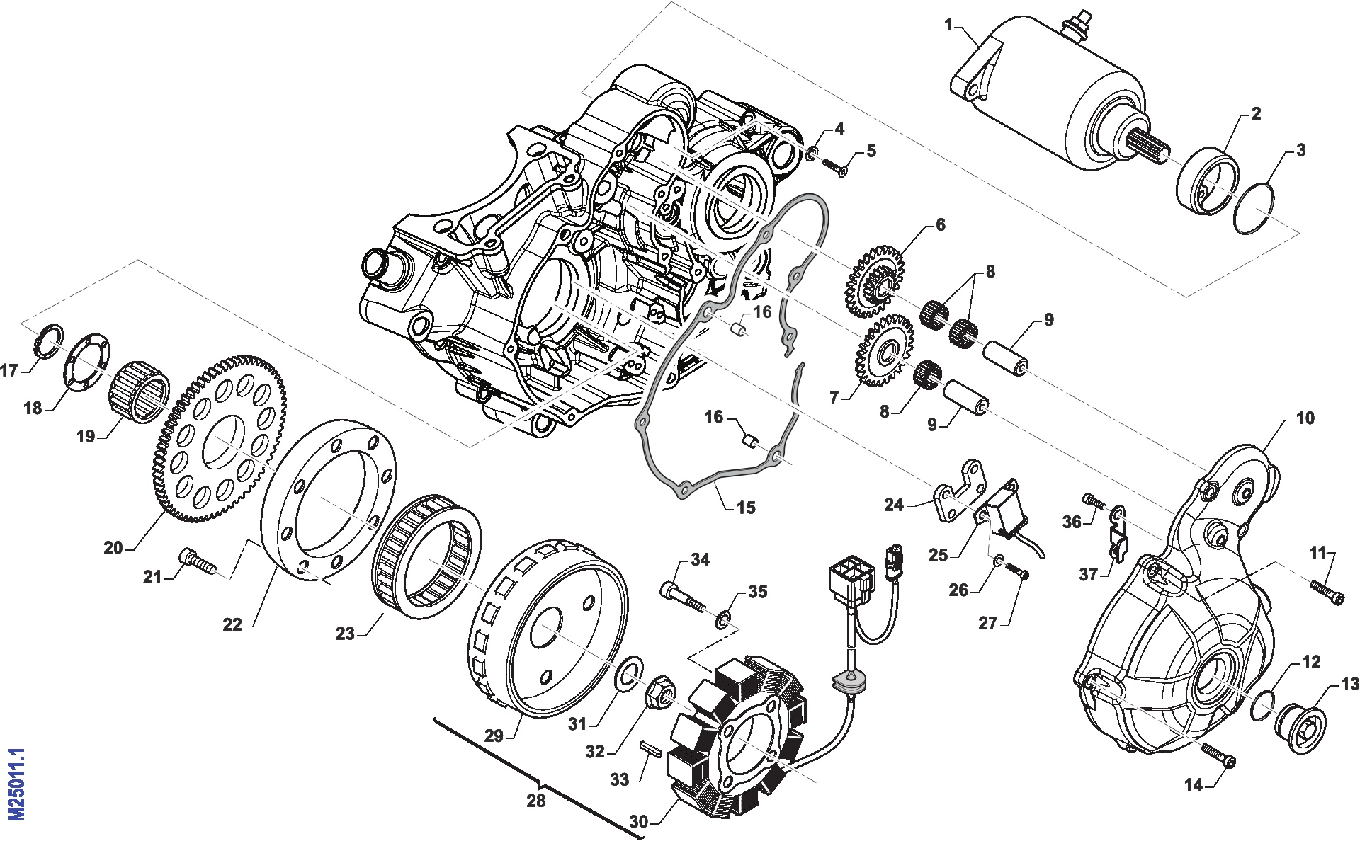 Pièces d'origine pour TM RACING 300 300 4T 300Fi MX 2017 - Allumage ES