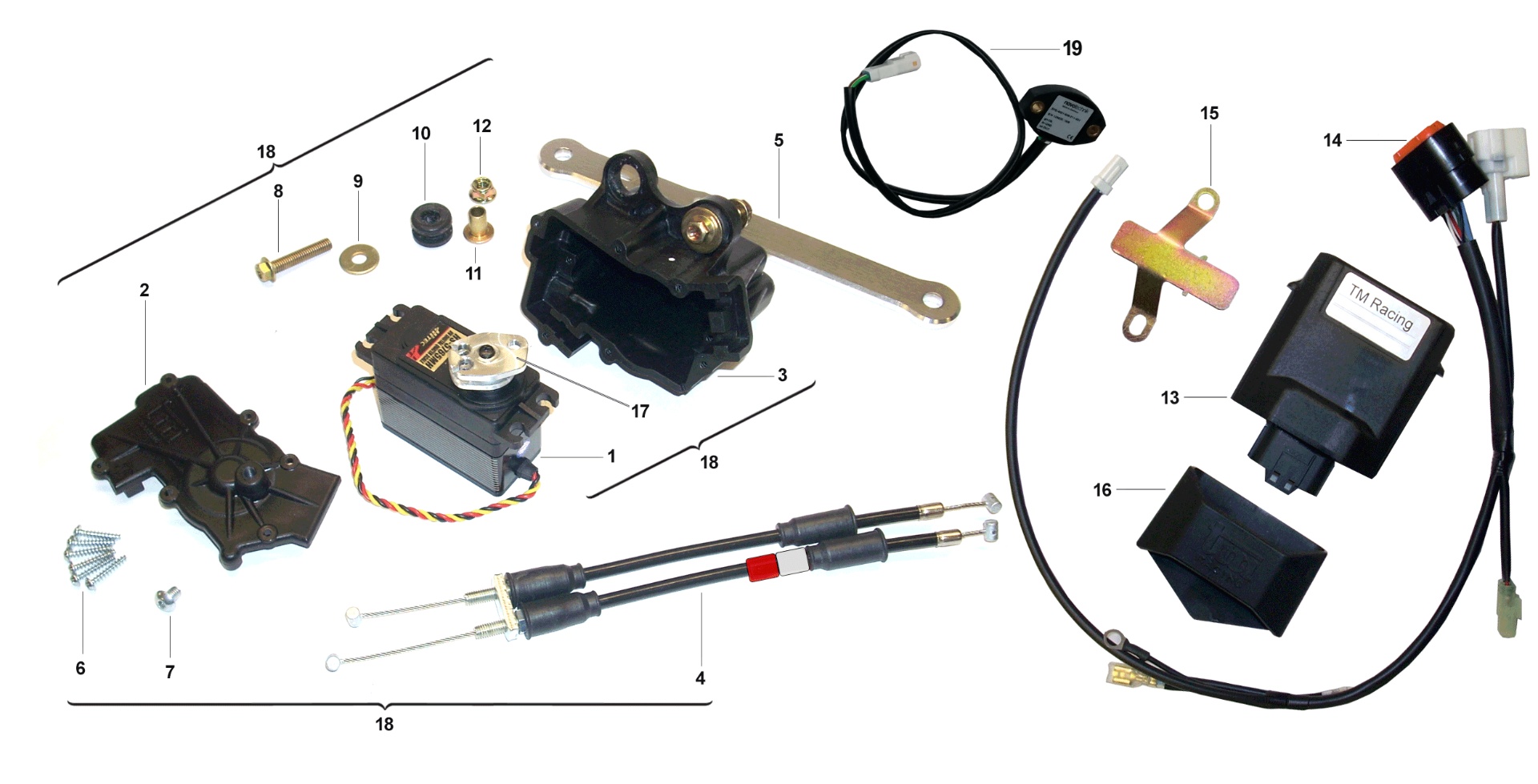Pièces d'origine pour TM RACING 250 250 2T 250 MX 2016 - Train de soupapes et entraînement moteur