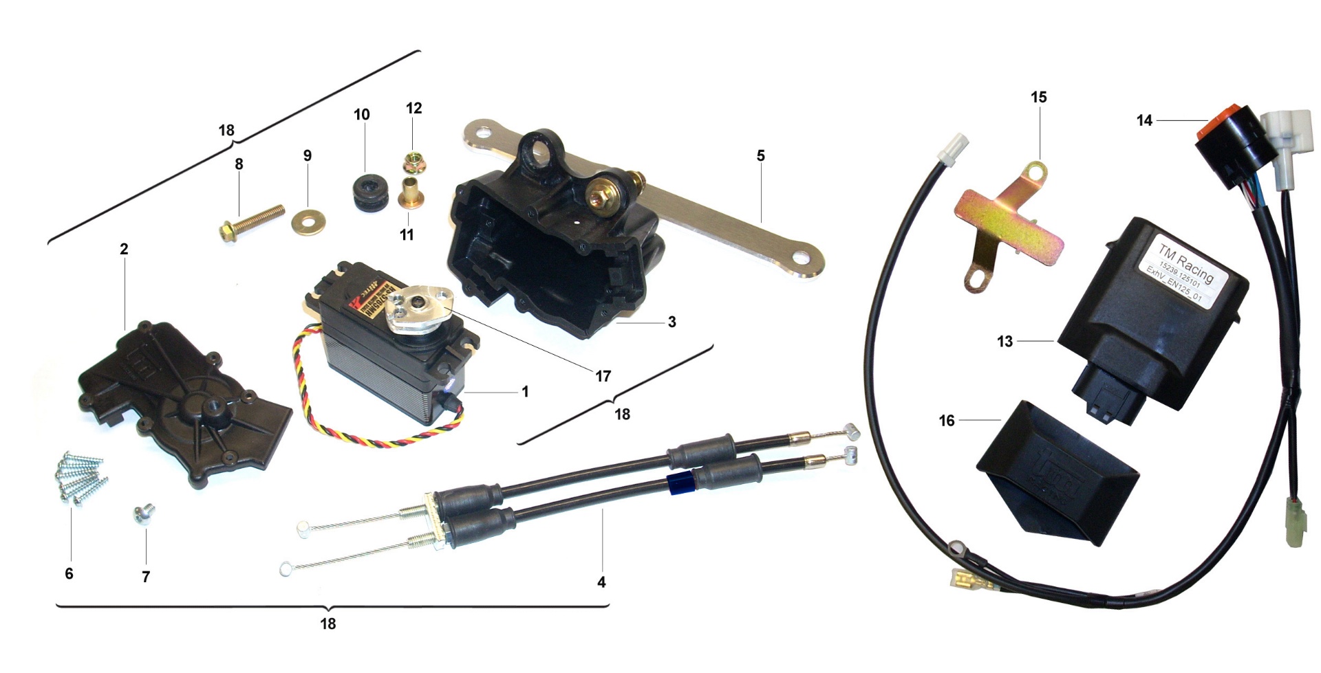 Pièces d'origine pour TM RACING 125 125 2T 125 MX 2014 - Soupapes et entraînement moteur