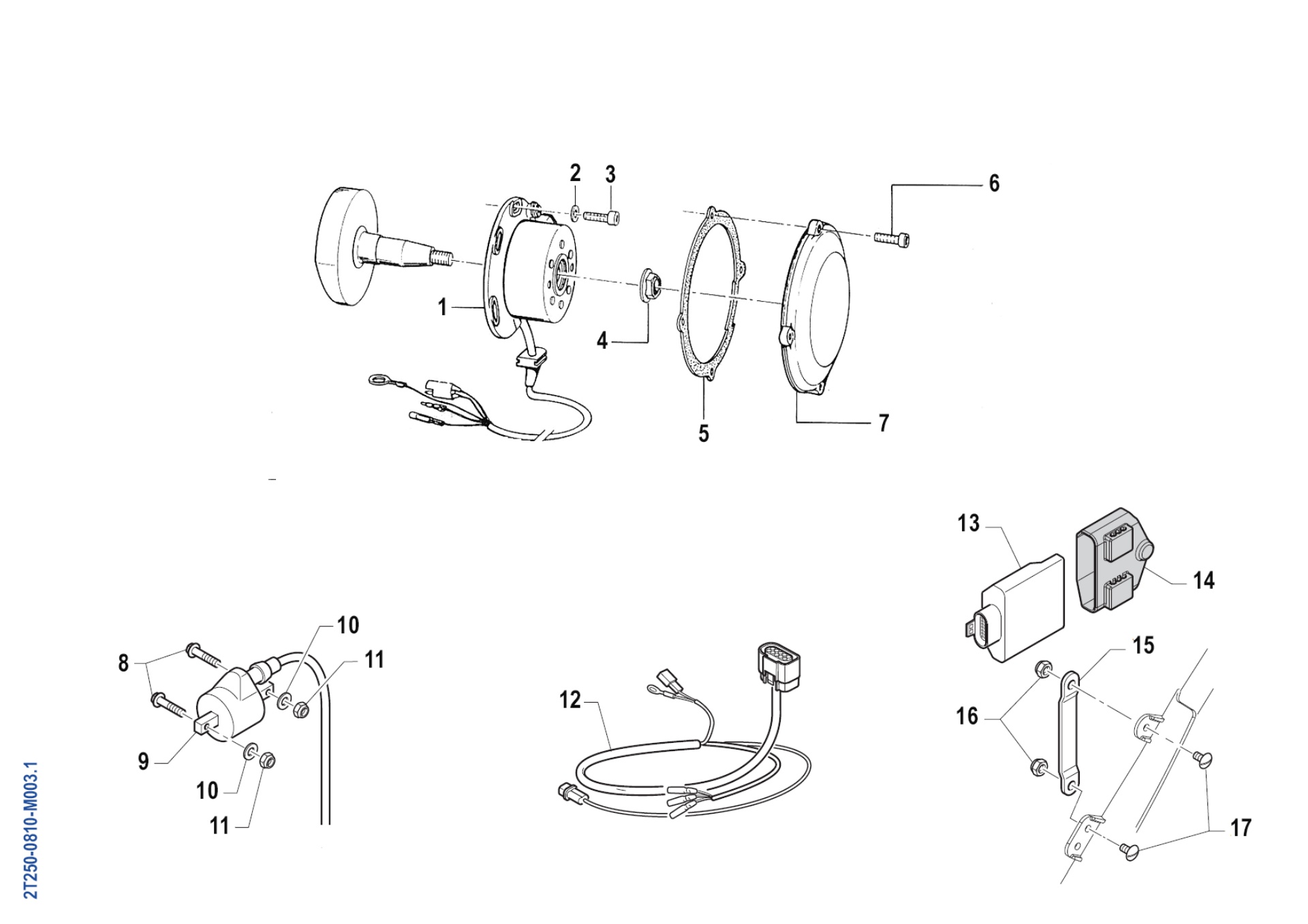 Pièces d'origine pour TM RACING 144 144 2T 144 MX 2012 - Allumage moteur