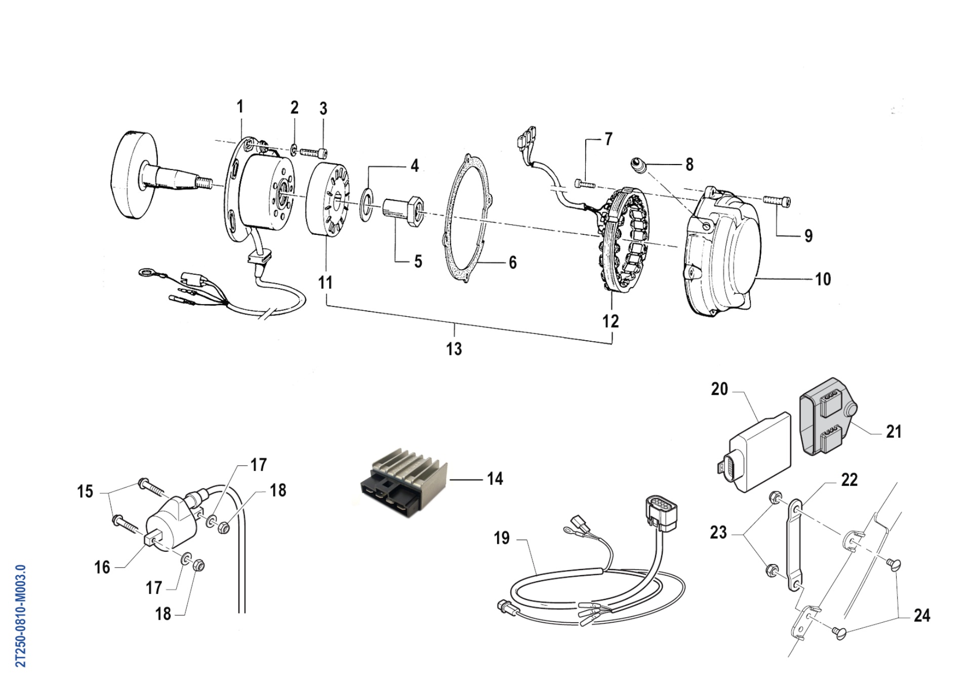 Pièces d'origine pour TM RACING 300 300 2T 300 EN 2010 - Allumage moteur