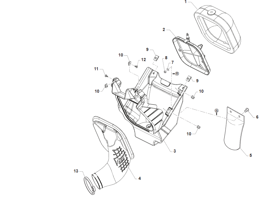 Pièces d'origine pour TM RACING 300 300 2T 300 MX 2026 - Filtre à air
