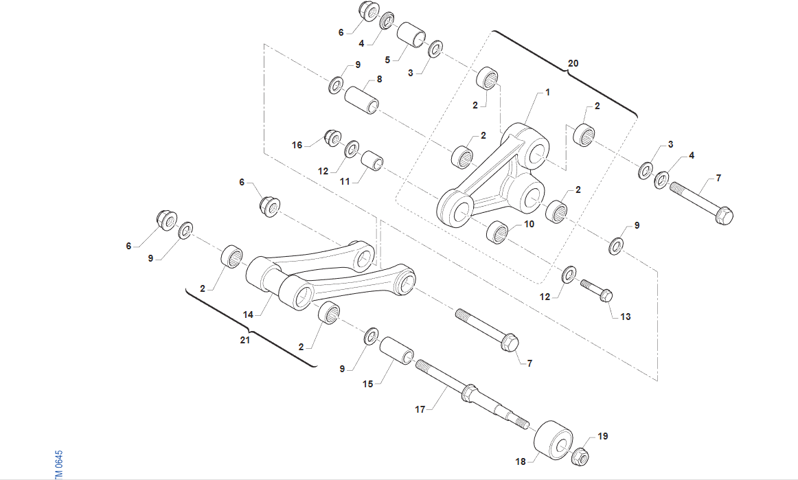 Pièces d'origine pour TM RACING 300 300 2T 300 MX 2026 - Biellettes et liaisons