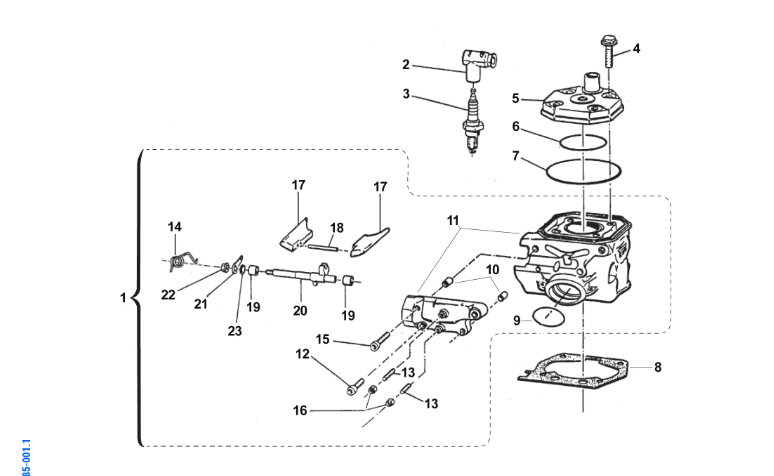 Pièces d'origine pour TM RACING 100 100 2T 100 MX JUNIOR 2024 - Cylindre
