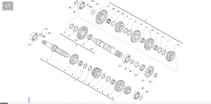 Pièces d'origine pour TM RACING 300 300 2T 300 EN 2023 - Boîte de vitesses