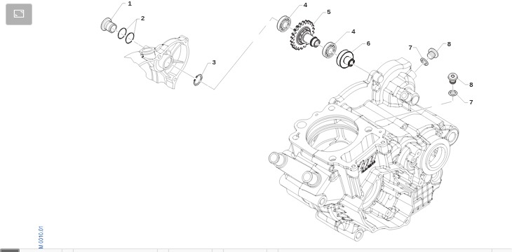 Pièces d'origine pour TM RACING 250 250 4T 250 Fi EN 2025 - Embrayage centrifuge et démarrage moteur