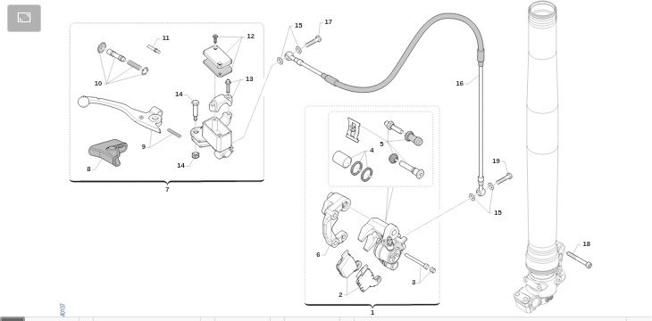 Pièces d'origine pour TM RACING 85 85 2T 85 MX JUNIOR 2023 - Frein avant