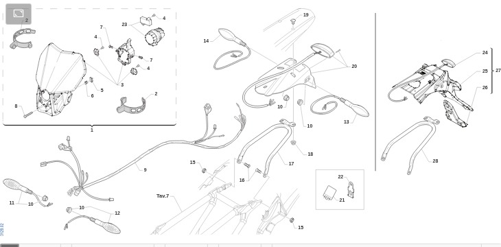 Pièces d'origine pour TM RACING 125 125 2T 125 EN 2021 - Éclairage et électricité