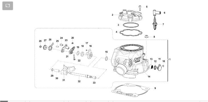 Pièces d'origine pour TM RACING 250 250 2T 250 EN 2021 - Cylindre moteur