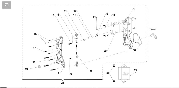 Pièces d'origine pour TM RACING 300 300 2T 300 Fi EN 2021 - Train de soupapes et composants moteur