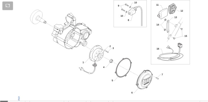 Pièces d'origine pour TM RACING 100 100 2T 100 SMX JUNIOR 2023 - Système d'allumage