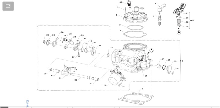 Pièces d'origine pour TM RACING 125 125 2T 125 Fi SMR 2023 - Cylindre