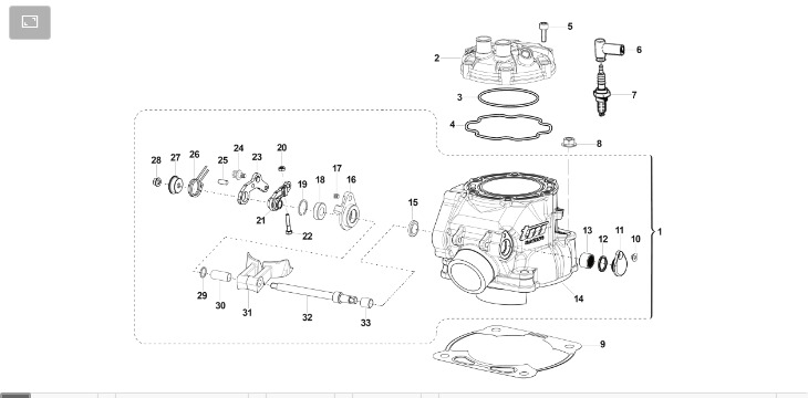 Pièces d'origine pour TM RACING 300 300 2T 300 FI SMR 2023 - Cylindre