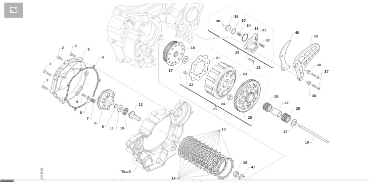 Pièces d'origine pour TM RACING 530 530 4T 530 Fi EN 2023 - Embrayage