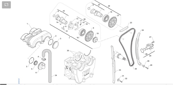Pièces d'origine pour TM RACING 530 530 4T 530 Fi SMR 2023 - Distribution et allumage moteur