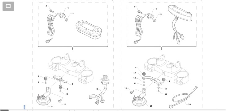 Pièces d'origine pour TM RACING 125 125 2T 125 EN 2019 - Tableau de bord et compteurs
