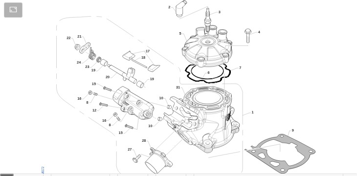 Pièces d'origine pour TM RACING 112 112 2T 112 SMX-J 2022 - Cylindre