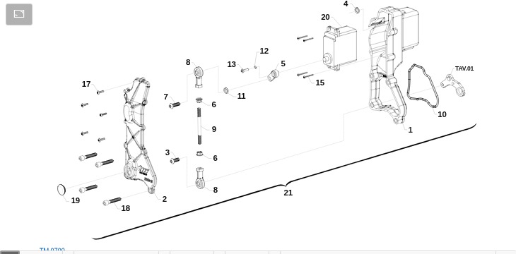 Pièces d'origine pour TM RACING 125 125 2T 125 Fi SMR 2022 - Système d'allumage et train de soupapes