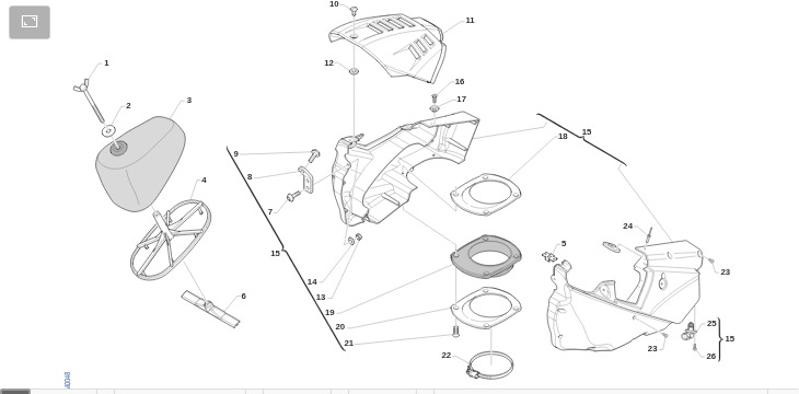 Pièces d'origine pour TM RACING 450 450 4T 450 Fi EN 2016 - Filtre à air