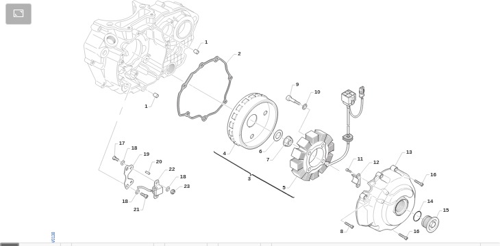 Pièces d'origine pour TM RACING 450 450 4T 450 Fi MX 2016 - Allumage KS