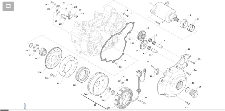 Pièces d'origine pour TM RACING 530 530 4T 530 Fi MX 2016 - Allumage