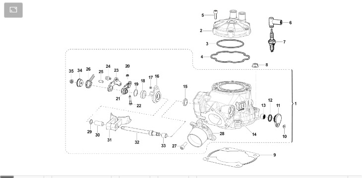 Pièces d'origine pour TM RACING 144 144 2T 144 EN 2022 - Cylindre moteur