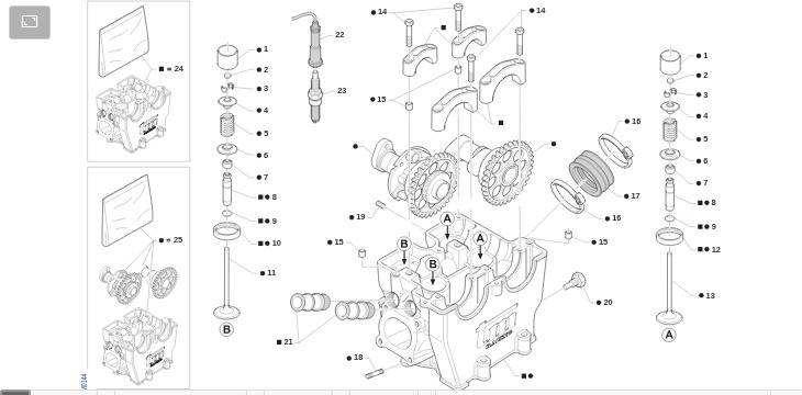 Pièces d'origine pour TM RACING 450 450 4T 450 Fi SMR 2015 - Moteur