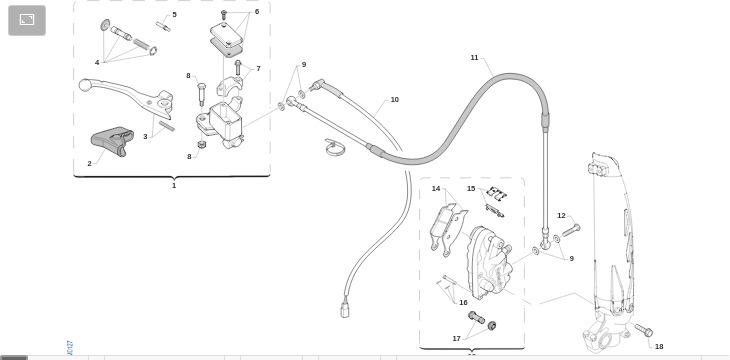 Pièces d'origine pour TM RACING 300 300 2T 300 EN 2022 - Frein avant