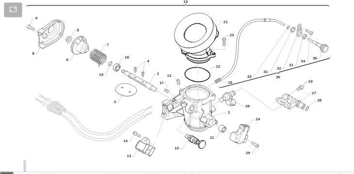 Pièces d'origine pour TM RACING 250 250 4T 250 Fi MX 2022 - Corps d'admission 250 MX